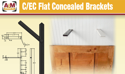 C/EC flat concealed bracket price list