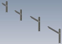 A&M concealed model bracket CAD drawing