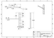 ECFLAT12 (1.0) 2-D concealed flat bracket drawing