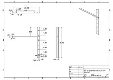 ECFLAT18 (1.0) 2-D concealed flat bracket drawing