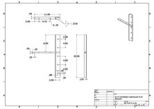 ECFLAT9 (1.0) 2-D concealed flat bracket drawing
