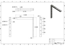 (1.5)18 2D hybrid bracket drawing